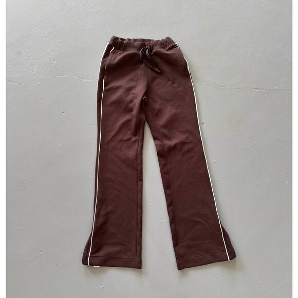 Abercrombie YPB neoKNIT track pants w/ piping — XXS chocolate brown - Picture 1 of 2